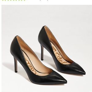Sam Edelman Black Leather Pumps- size 8